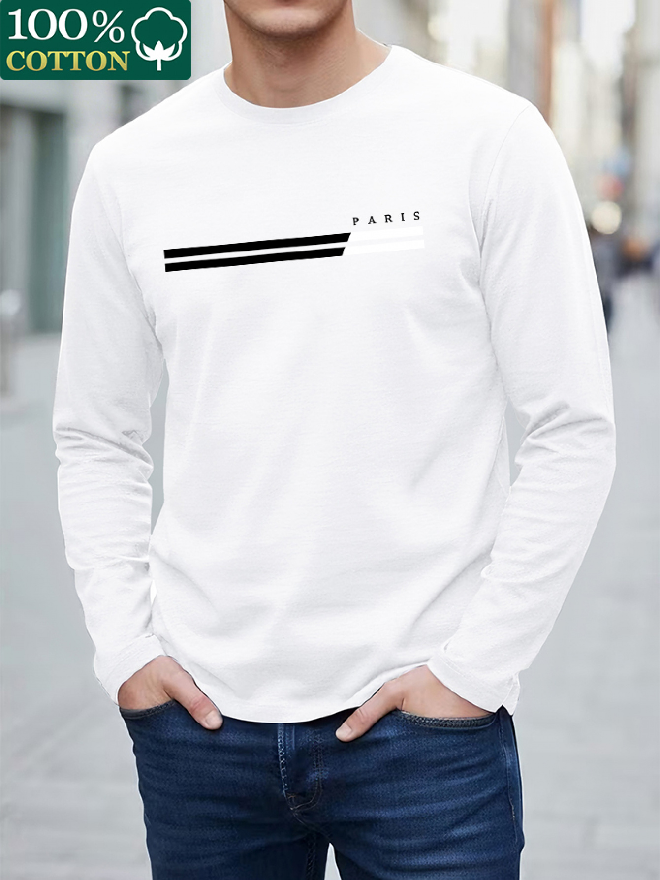 100 % Baumwolle, Herren-T-Shir – Undershirt Crew Neck Bewertung und Preis